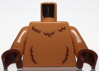 Lego Torso Reddish Brown Fur Lines Pattern Medium Nougat Arms