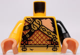 Lego Pearl Gold Torso Nougat Fur Gold Crossbelt Armor Pattern Black Arm Left