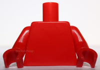 Lego Red Minifig Monochrome Torso Plain Arms Hands