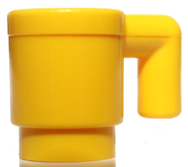 Lego 10x Yellow Minifig Utensil Cup with Handle