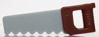 Lego Light Bluish Gray Handsaw Reddish Brown Handle Saw Minifig Utensil