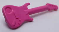 Lego 3x Dark Pink Minifig Utensil Guitar Electric Musical Instrument