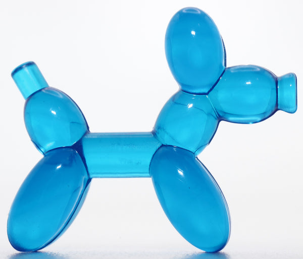 Lego Trans Dark Blue Poodle Balloon Dog Minifig Utensil