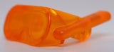Lego 4x Trans Orange Minifig Visor Scuba Diver Mask